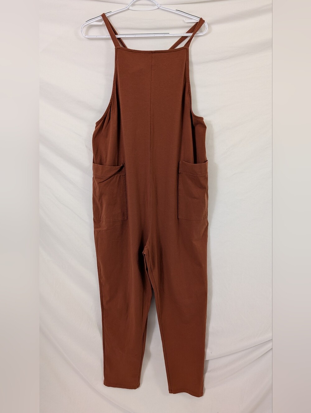 Quince Rust Organic Cotton Maternity Overalls